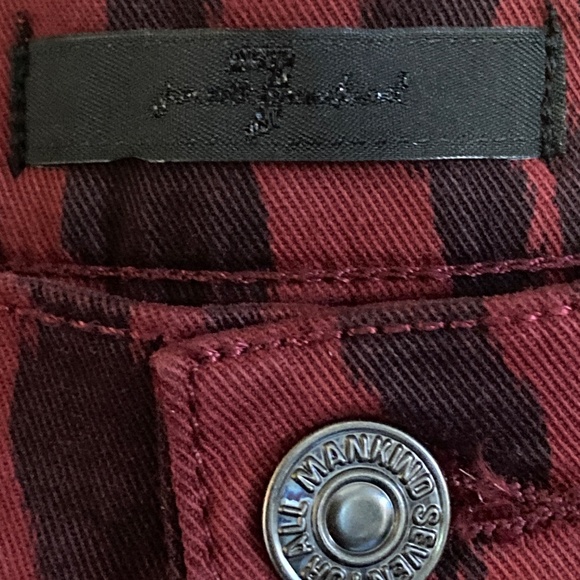 Red and Black Animal Print Jeans by Mankind - Picture 6 of 8